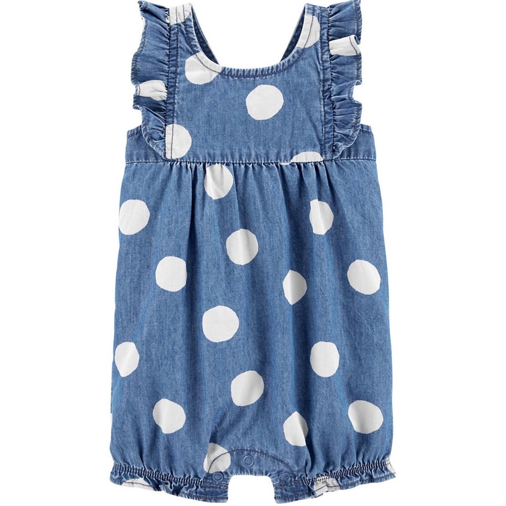 Carter’s Polka Dot Chambray Romper